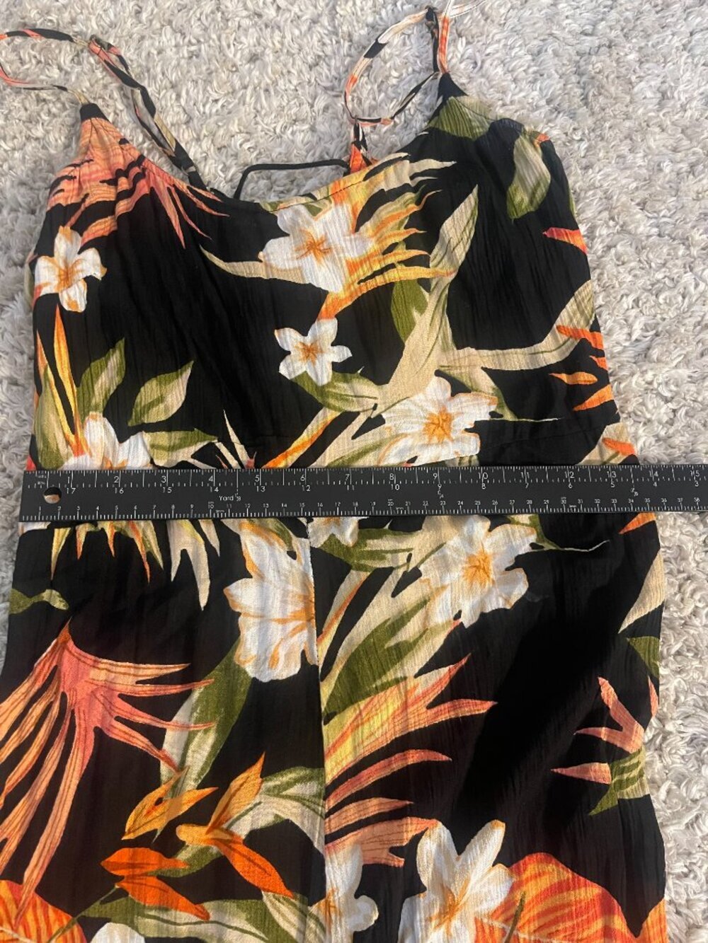 Rip Curl North Shore Tropical Floral Jumpsuit Size M Hibiscus - Picture 6 of 10